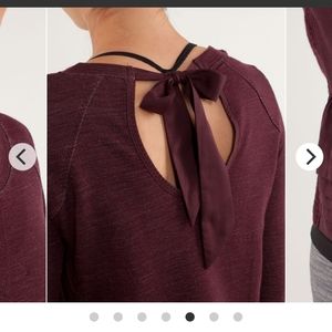 Lululemon-Sattva Pullover-Sz 6-Bordeaux Drama-GUC